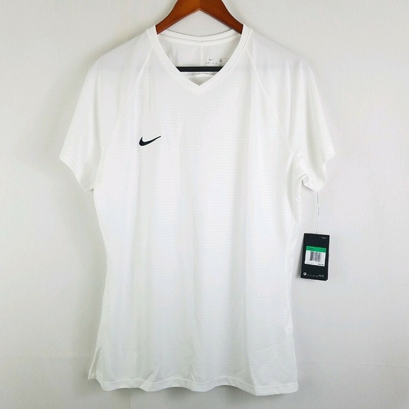 Nike Tops - Nike Womens Tiempo White Short Sleeve Jersey